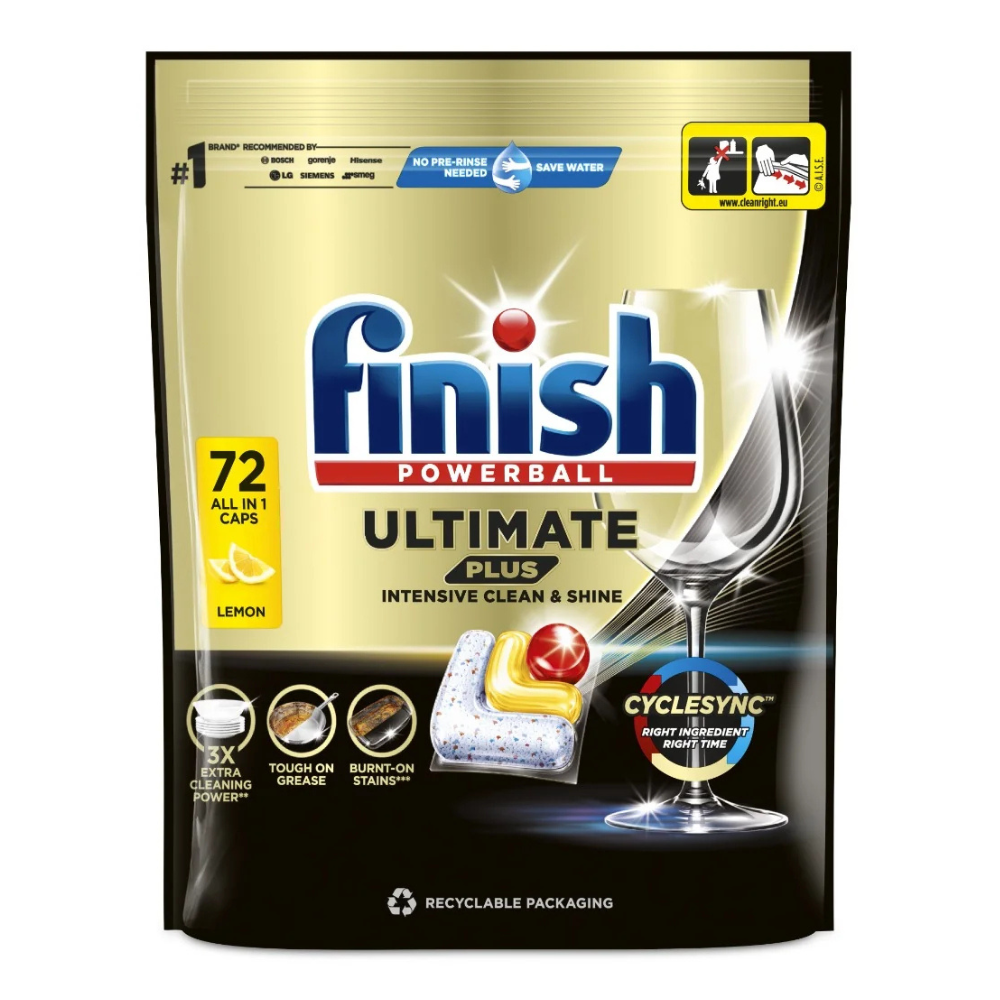 Finish tablety do myčky 72 ks Ultimate Plus All in 1 Lemon