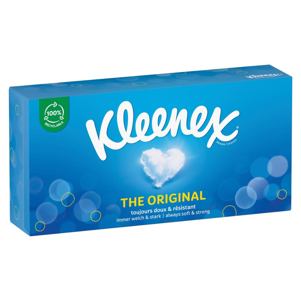 Kleenex papírové kapesníky BOX 72 ks 3-vrstvé Original