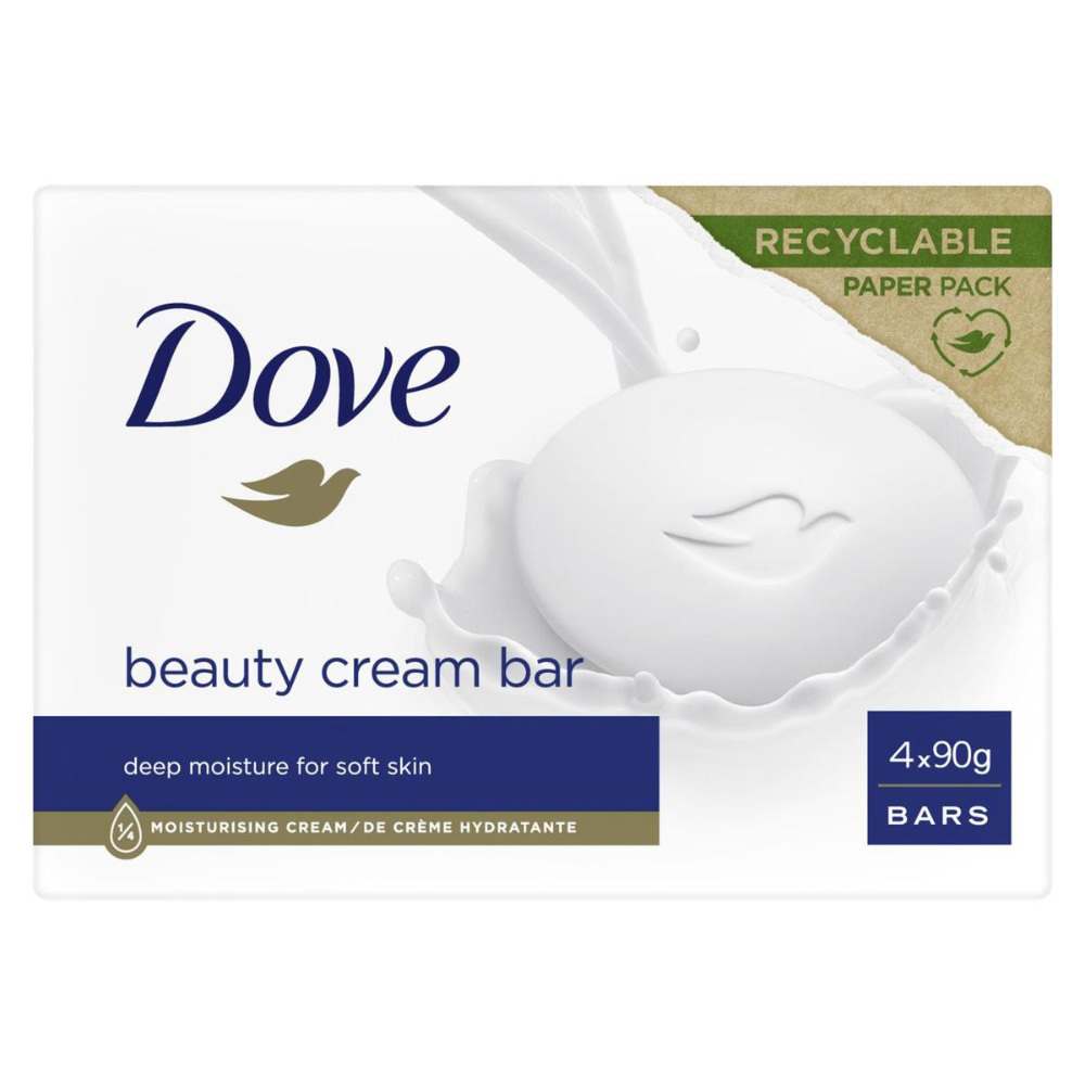 Dove toaletní mýdlo 4 x 90 g Beauty Cream Bar